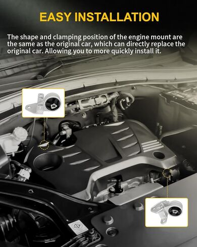 OCPTY Engine Motor Mount Compatible for Chrysler Town & Country Dodge Caravan 3.3L 2001-2007 # A2928 (1PC) in Saudi Arabia