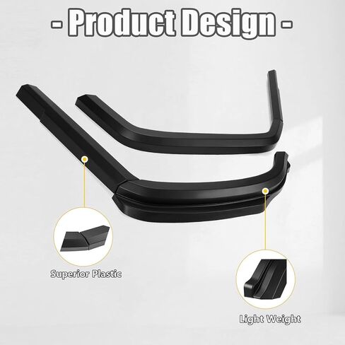 KUAFU 8PCS Fender Flares Compatible with Hummer H1/ Humvee Mud Flaps Splash Extended Guard Painted Plastic - Black in Saudi Arabia