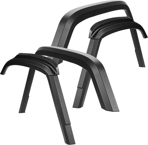 KUAFU 8PCS Fender Flares Compatible with Hummer H1/ Humvee Mud Flaps Splash Extended Guard Painted Plastic - Black in Saudi Arabia