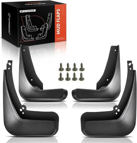 A-Premium Set of 4PCS Mud Flaps Splash Guards Mudguards Mudflaps Compatible with Buick Regal, 2011-2017, Sedan, Black, with Hardware Kits Accessory, Front and Rear (Driver & Passenger Sides) in Saudi Arabia