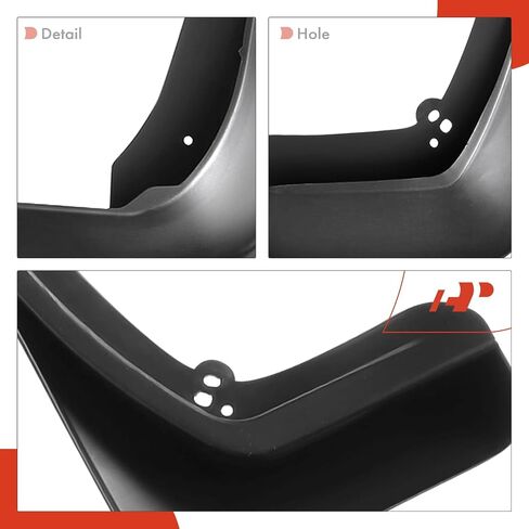 A-Premium Set of 4PCS Mud Flaps Splash Guards Mudguards Mudflaps Compatible with Buick Regal, 2011-2017, Sedan, Black, with Hardware Kits Accessory, Front and Rear (Driver & Passenger Sides) in Saudi Arabia