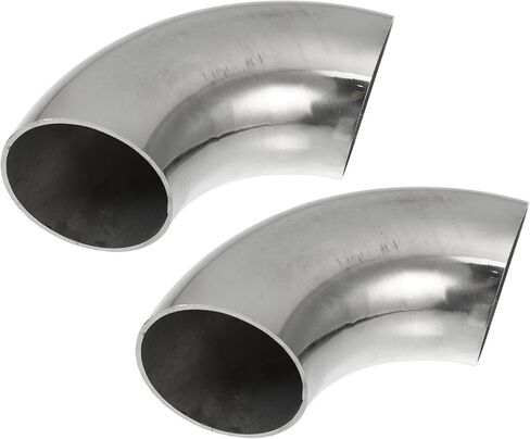 90 Degree Mandrel Bend Elbow Tube OD 1.75" Inch 304 Stainless Steel Reusable | Exhaust Elbow Pipe Stair Handrail Tube 2 Pcs in Saudi Arabia