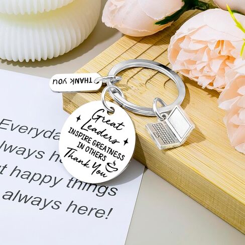 Boss Day Gifts for Women Men Thank You Keychain Leaders Appreciation Gifts for Bosses Leader Supervisor Manager Mentor Administrator Birthday Christmas Retirement Going Away Gift in Saudi Arabia