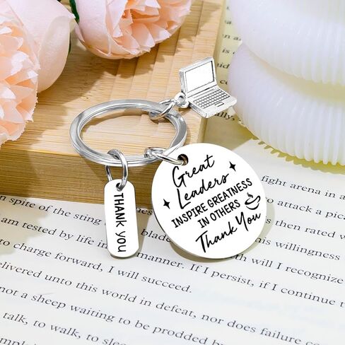 Boss Day Gifts for Women Men Thank You Keychain Leaders Appreciation Gifts for Bosses Leader Supervisor Manager Mentor Administrator Birthday Christmas Retirement Going Away Gift in Saudi Arabia
