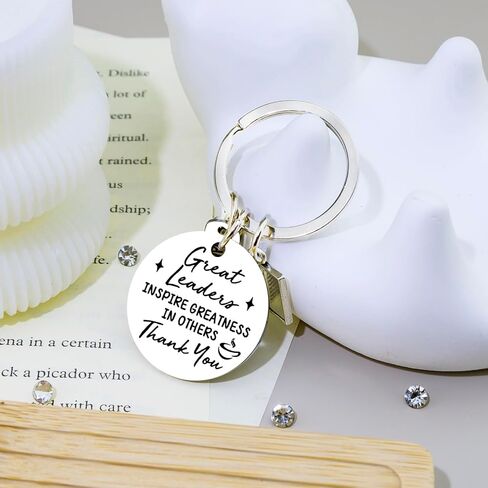 Boss Day Gifts for Women Men Thank You Keychain Leaders Appreciation Gifts for Bosses Leader Supervisor Manager Mentor Administrator Birthday Christmas Retirement Going Away Gift in Saudi Arabia