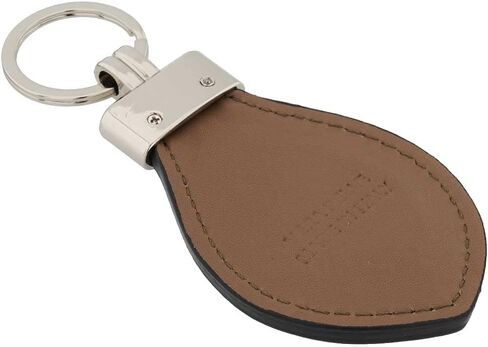 Italian Genuine Leather Keychain - Black in Kuwait