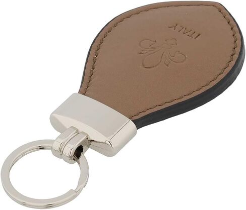 Italian Genuine Leather Keychain - Black in Kuwait