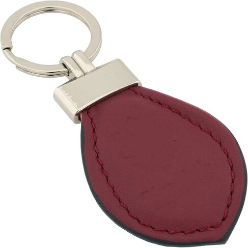 Italian Genuine Leather Keychain - Black in Kuwait