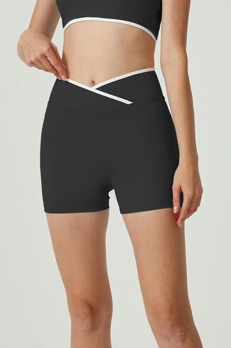 Women's High Waisted Compression Shorts for Running, Gym Stretchy Workout Shorts, Quick Dry Fitness Activewear in Saudi Arabia