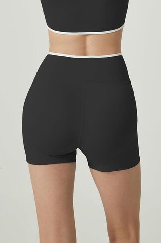 Women's High Waisted Compression Shorts for Running, Gym Stretchy Workout Shorts, Quick Dry Fitness Activewear in Saudi Arabia