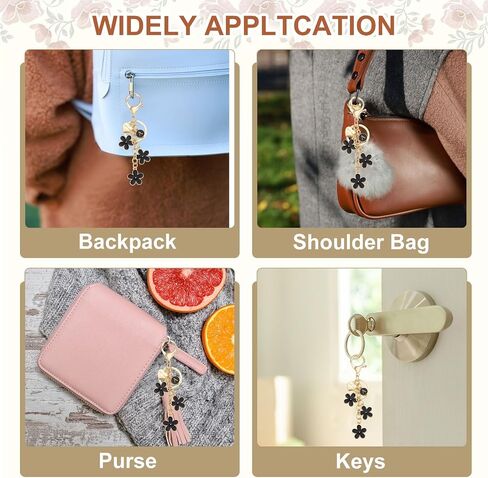 MECCANIXITY Initial Letter Keychain with Love You Heart, Cute Flower Keychain Charm in Saudi Arabia
