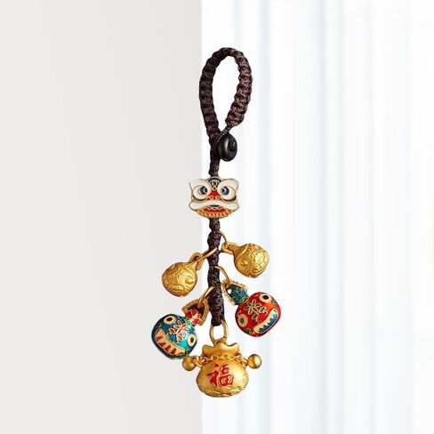 1-Pack Chinese Style Plutus Lucky Keychain, Hand-Woven Short Lanyard, Car Key Charm & Fashion Accessory in Saudi Arabia