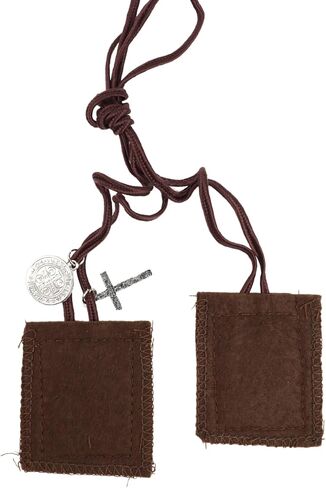 Needzo Saint Michael Scapular مع ميداليات، يتميز بصليب وميدالية St Benedict، هدايا كاثوليكية تعبدية، 24.5 بوصة in Kuwait