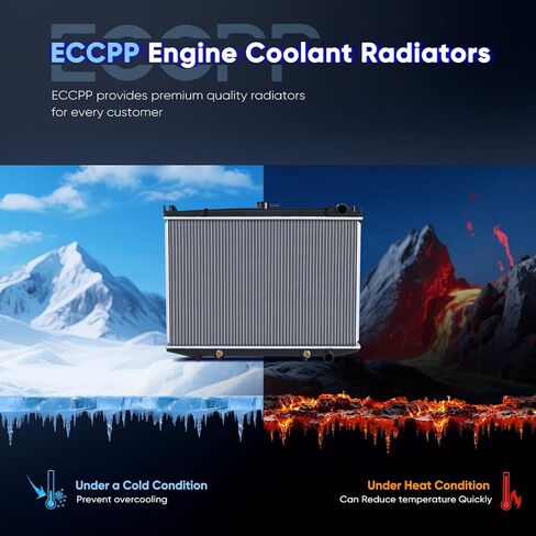 ECCPP 314 Radiator for 1986-1994 for Nissan for D21 2.4L 1986-1994 for Nissan for D21 3.0L 1987 for Nissan for Pathfinder 2.4L 1987-1995 for Nissan for Pathfinder 3.0L in Saudi Arabia