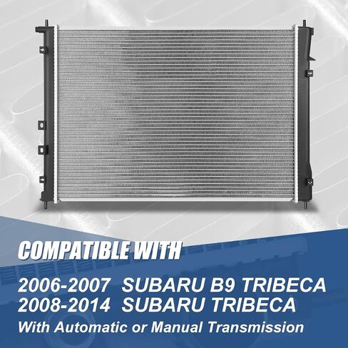 مشعاع Auto Dynasty متوافق مع 2006-2014 Subaru B9 Tribeca at/MT، مشعاع تبريد من الألومنيوم Core DPI 2846 على طراز المصنع صف واحد in Saudi Arabia