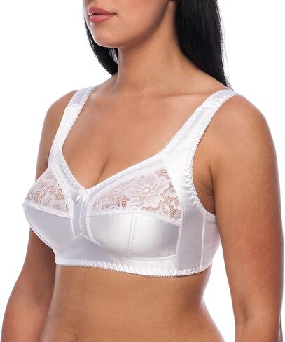 frugue Women's Plus Size Wirefree Minimizer Unlined Shiny Bra in Saudi Arabia