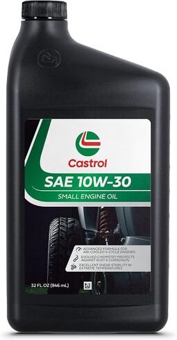زيت محرك كاسترول SAE 10W-30 صغير لمحركات ذات 4 دورات - يحمي من الصدأ والتآكل - مناسب لجزازات العشب ومعدات الطاقة الخارجية - 32oz in Saudi Arabia