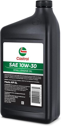زيت محرك كاسترول SAE 10W-30 صغير لمحركات ذات 4 دورات - يحمي من الصدأ والتآكل - مناسب لجزازات العشب ومعدات الطاقة الخارجية - 32oz in Saudi Arabia