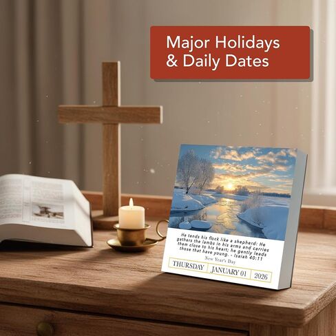 Hannah Faith A Bible Verse A Day 2025 Calendar | 300+ Christian Verses from the NIV Bible to Inspire Your Daily Devotional, Positive Motivational Religious Daily Verses for Men & Women in Saudi Arabia
