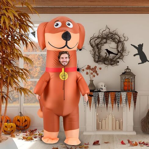 أزياء Soulchen Halloween القابلة للنفخ للبالغين من Dachshund Blow Dog أزياء قابلة للنفخ لحفلات الهالوين التنكرية للحيوانات in Saudi Arabia
