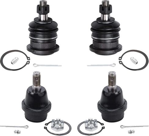 محور ديترويت - مفاصل كروية أمامية لسيارة Toyota 03-18 4Runner 07-14 FJ Cruiser 03-09 Lexus GX470، 4 مفاصل كروية علوية وسفلية 2007 2008 2009 بديلة in Saudi Arabia