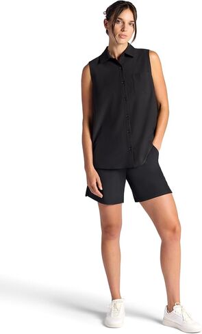 Gaiam Womens On The Move Woven Tank Top, Standard Fit, Stretch Lightweight Material in Saudi Arabia