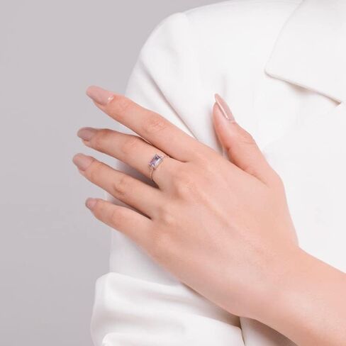 14K White Gold Over 925 Silver Paraiba Tourmaline Ring, Diver Color and Adjustable Open Design in Kuwait