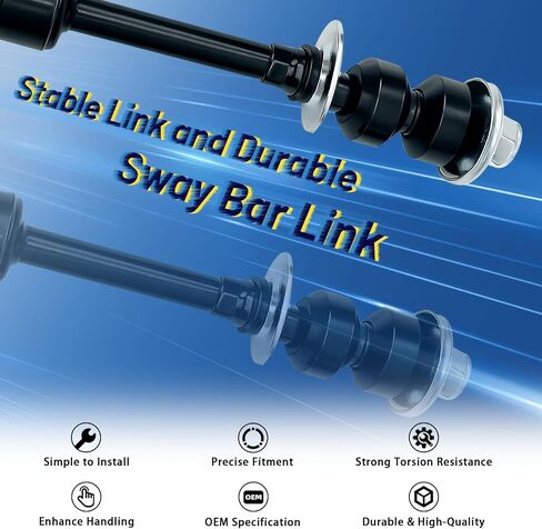 2PC Front Stabilizer Sway Bar End Link Fit for Ford F-150 2005 2006 2007 2008, Fit for Lincoln Mark LT 2006-2008, Replace OE# K80338 in Saudi Arabia