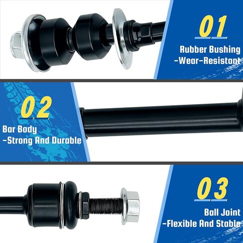 2PC Front Stabilizer Sway Bar End Link Fit for Ford F-150 2005 2006 2007 2008, Fit for Lincoln Mark LT 2006-2008, Replace OE# K80338 in Saudi Arabia
