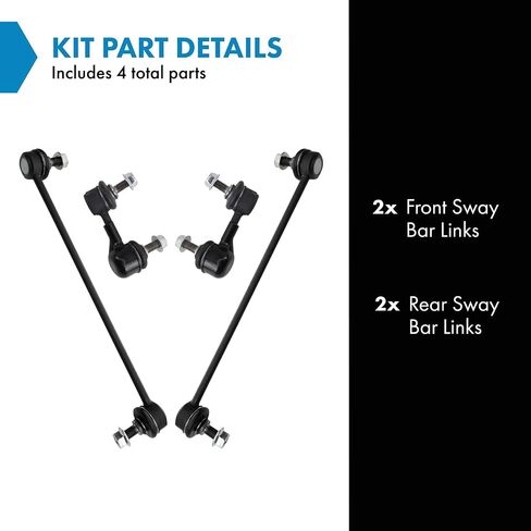TRQ Front & Rear Sway Bar Stabilizer Link Set Compatible with 2018-2022 Honda Odyssey in Saudi Arabia