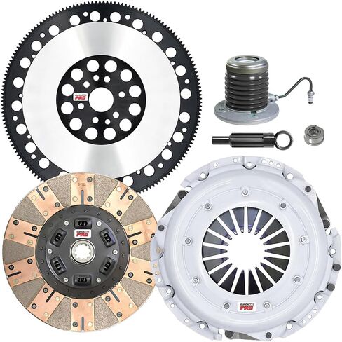 ClutchMaxPRO Performance Stage 3 Clutch Kit with Chromoly Flywheel with Slave Cylinder Compatible with 2005-2010 Ford Mustang GT, Bullitt, Shelby GT 4.6L V8 (CP07287DFWS-LSF07023-ST3) in Saudi Arabia