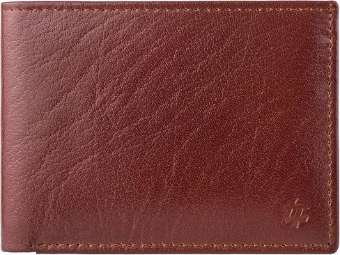 Coffee Premium Leather Wallet for Men with Flip ID -Inspire Series-RIFD Blocking Men's Wallet -Gifts for Men- Top Grain Bifold Leather Wallet- Dad Gifts in Saudi Arabia