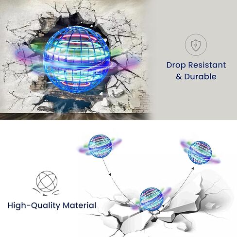 Flying Orb Ball Mini Drone: Hover Spinner Fly Boomerang Sphere Pro Galaxy Ball 2024 Upgraded - Magic Floating Galactic Globe Cosmic Hand Controlled with Led Light in Kuwait
