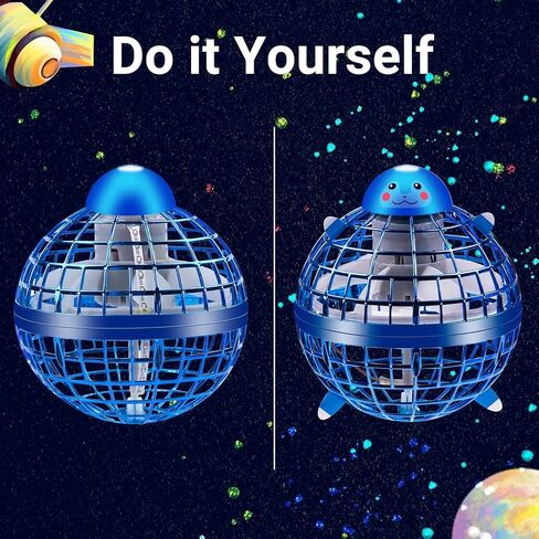 Flying Orb Ball Mini Drone: Hover Spinner Fly Boomerang Sphere Pro Galaxy Ball 2024 Upgraded - Magic Floating Galactic Globe Cosmic Hand Controlled with Led Light in Kuwait