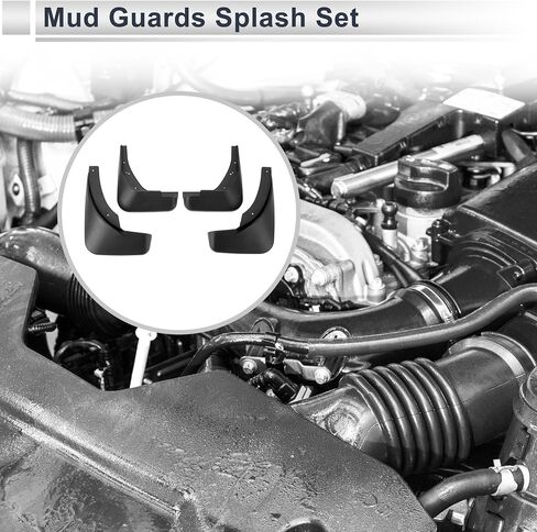 X AUTOHAUX 1 مجموعة واقيات الطين الأمامية والخلفية واقيات الطين لأودي A4 2012-2015 ث/ملحقات التركيب in Saudi Arabia