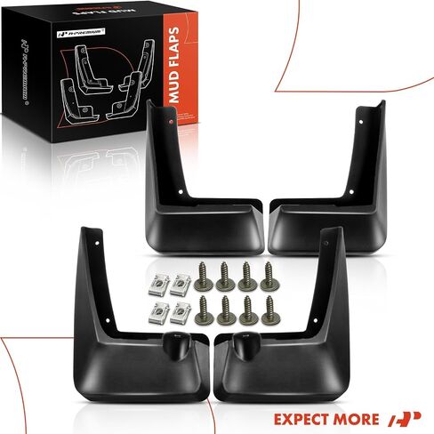 A-Premium Set of 4PCS Mud Flaps Splash Guards Mudguards Mudflaps with Hardware Kits Accessory Compatible with Lexus UX200 2019-2022, UX250h 2019-2023, Sport Utility, Black Color, Front and Rear LH RH in Saudi Arabia