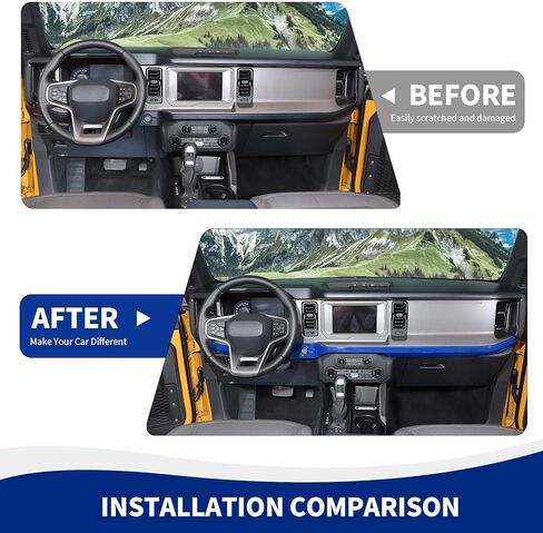 for Bronco Dash Panel Cover, Center Console Dashboard Trim Compatible with 2021-2025 Ford Bronco Interior Accessories, Pink in Saudi Arabia