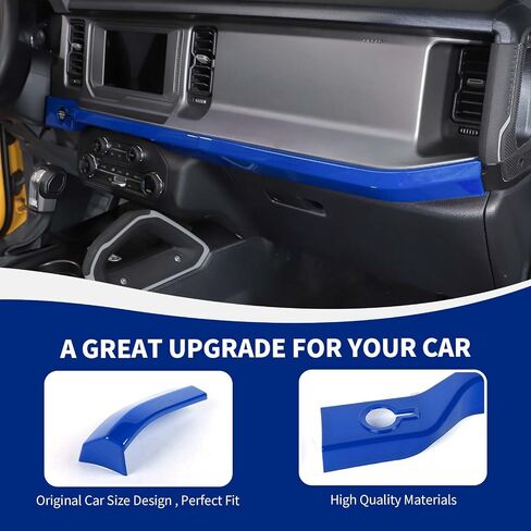 for Bronco Dash Panel Cover, Center Console Dashboard Trim Compatible with 2021-2025 Ford Bronco Interior Accessories, Pink in Saudi Arabia