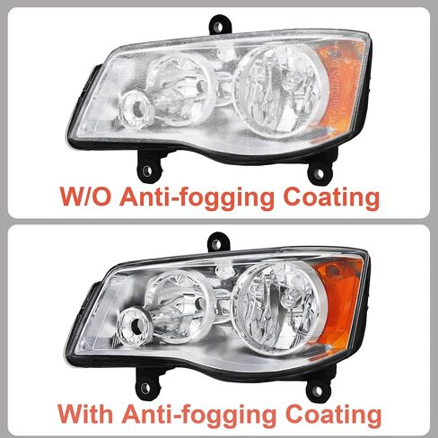 Anti-Fogging Headlights Fit For 2011 2012 2013 2014 2015 2016 2017 2018 2019 2020 Dodge Grand Caravan 11-20 Grand Caravan/08-16 Chrysler Town & Country Headlight Assembly in Saudi Arabia