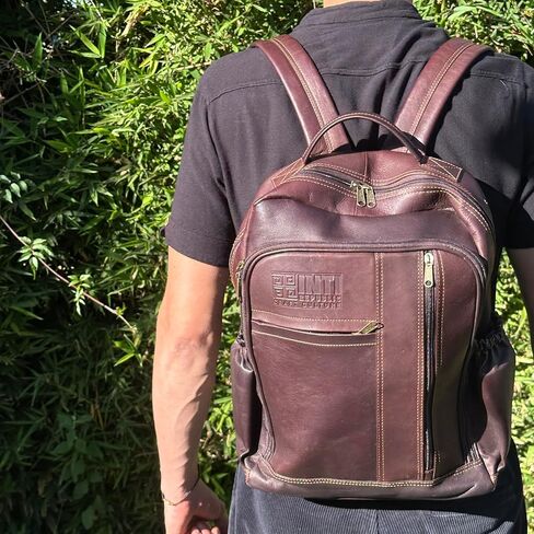 Classic Leather Backpack | Spacious Laptop Backpack for Work, Travel & Everyday Use | Handcrafted, Durable & Stylish in Saudi Arabia
