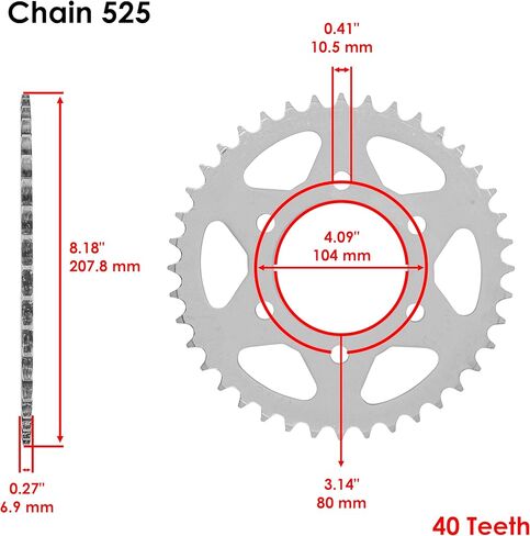 Caltric O-Ring Drive Chain and Sprockets Kit Compatible With Kawasaki ZX600 Ninja ZX6R 1998-2002 in Saudi Arabia