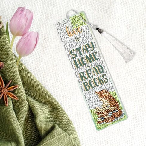 Diamond Painting Art Bookmarks - 6 PCS DIY Horse Flower Diamond Painting Kits by Numbers Farmhouse Art Craft Mothers Day Birthday Graduation Gift for Beginner Horse Lover Students Teachers in Kuwait