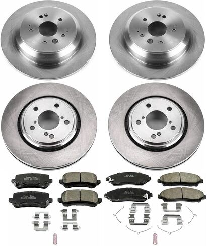 Power Stop KOE7922 Autospecialty Front and Rear Replacement Brake Kit-OE Brake Rotors & Ceramic Brake Pads For Acura MDX 2017-2020 [Model Specific] in Saudi Arabia