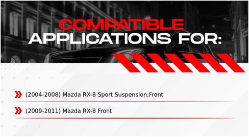 R1 Concepts Front Brake Kit For 2004-2011 Mazda RX-8| Drilled Slotted Brake Rotors| Semi-Metallic Brake Pads and Rotors Kit in Saudi Arabia