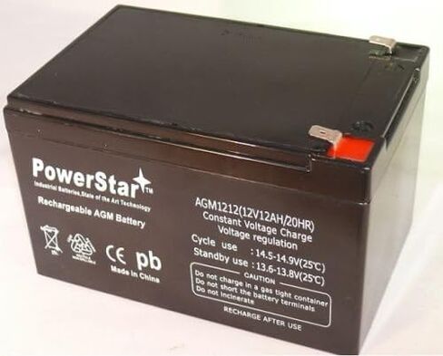 12V 12Ah F2 Scooter Battery Replaces Kung Long WP12-12 - 2 YEAR WARRANTY in Saudi Arabia