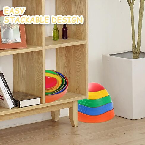 6PCS Balance Stepping Stones for Kids Non-Slip River Stones Obstacle Course Play Indoor and Outdoor Coordination Game Sensory Toys Toddler Ages 3 4 5 6 7 8+ in Saudi Arabia