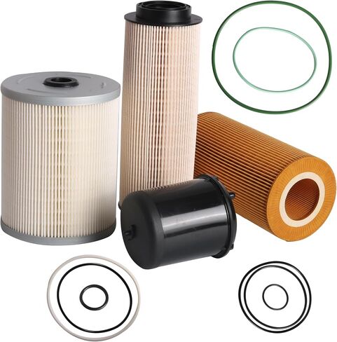 Set of 4 Filter Kit, for Paccar MX13 MX-13 EPA13 Engine, 1948921 Oil Filter Element, 1922496 Oil Filter Element Centrifugal, 2277129 Fuel Filter, FS19915 Fuel Filter Water Separator in Saudi Arabia