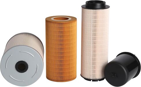 Set of 4 Filter Kit, for Paccar MX13 MX-13 EPA13 Engine, 1948921 Oil Filter Element, 1922496 Oil Filter Element Centrifugal, 2277129 Fuel Filter, FS19915 Fuel Filter Water Separator in Saudi Arabia