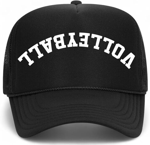 Volleyball Upside Down Reversed Vintage Trucker Hat | Premium Adjustable Snapback Baseball Hat for Men & Women in Saudi Arabia