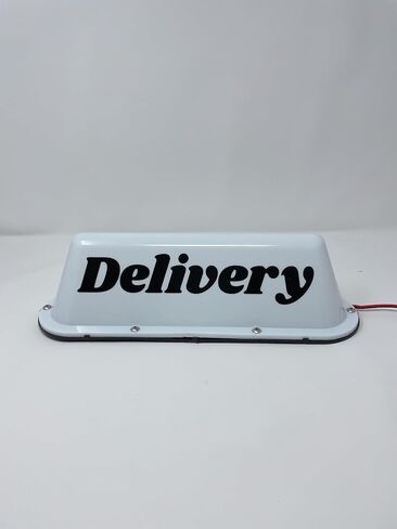 #736-12V LED Magnetic Roof Sign for Delivery Cars - Waterproof, Bright, Weatherproof Light to Enhance Vehicle top Visibility in Saudi Arabia